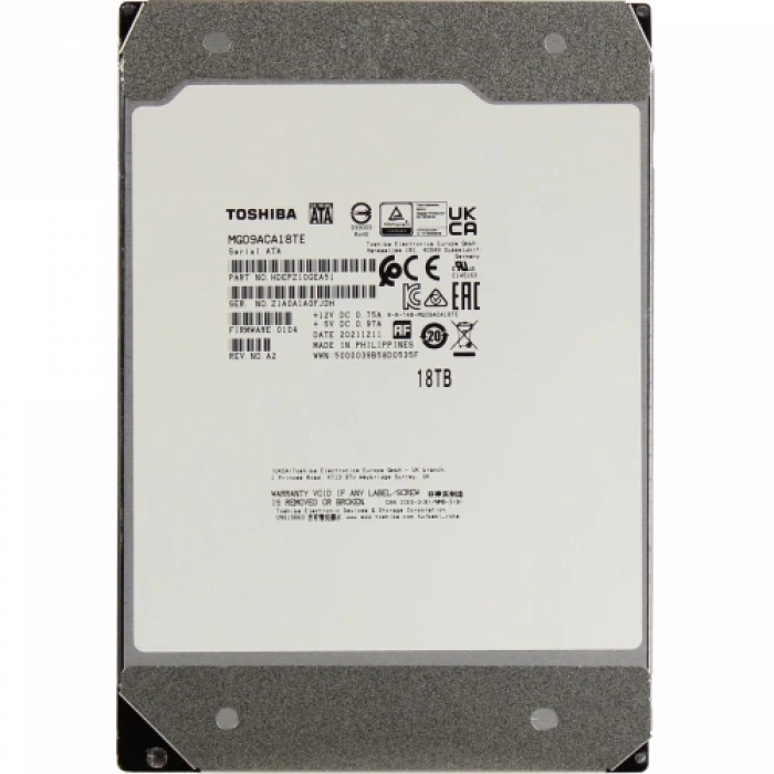 Toshıba Enterprıse, Mg09aca18te, 3.5", 18tb, 512mb 7200 Rpm, 7/24 Güvenlik, Data Center, Nas, Server, Hdd