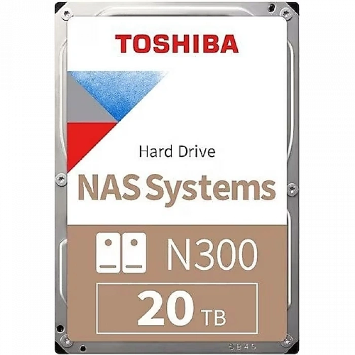 Toshıba N300, Hdwg62auzsva, 3.5", 20tb, 512mb 7200 Rpm, Sata3, 7/24 Nas, Server, Hdd