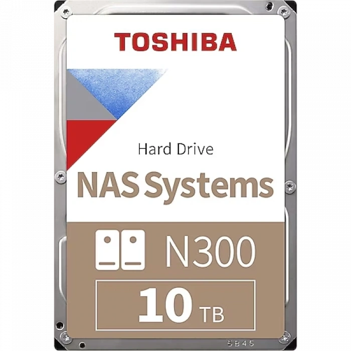 Toshıba N300, Mn10ada10ts, 3.5", 10tb, 512mb 7200 Rpm, Sata3, 7/24 Nas, Server, Hdd
