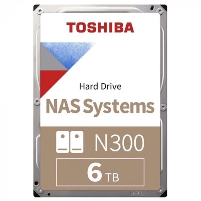 Toshıba N300, Mn10ada600s, 3.5", 6tb, 512mb 7200 Rpm, Sata3, 7/24 Nas, Server, Hdd