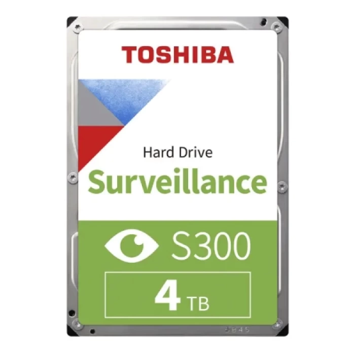 TOSHIBA S300, HDWT840UZSVA, 3.5", 4TB, 256Mb 5400 Rpm, 7/24 Güvenlik HDD