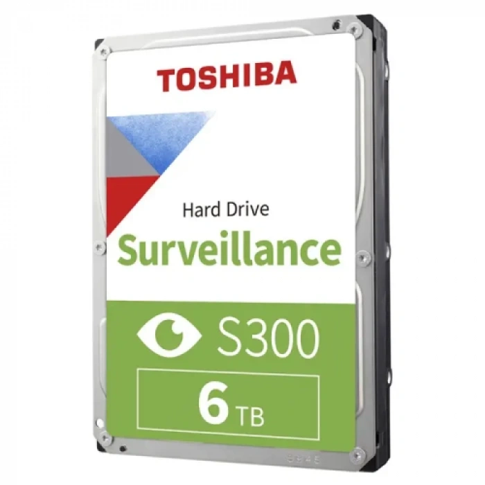 TOSHIBA S300, HDWT860UZSVA, 3.5", 6TB, 256Mb 5400 Rpm, 7/24 Güvenlik HDD