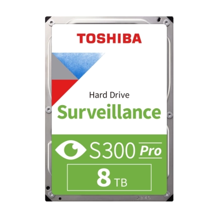 TOSHIBA S300 PRO, MD10ADA800V, 3.5", 8TB, 512Mb 7200 Rpm, 7/24 Güvenlik HDD