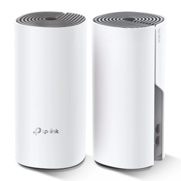 TP-LINK DECO-E4, AC1200, İkili Mesh, 1200Mbps, Dual Band, 2Port Megabit Lan, 260m2 kapsama Alanı, Router, Geniş Alan İnternet Ağı Sağlayıcısı