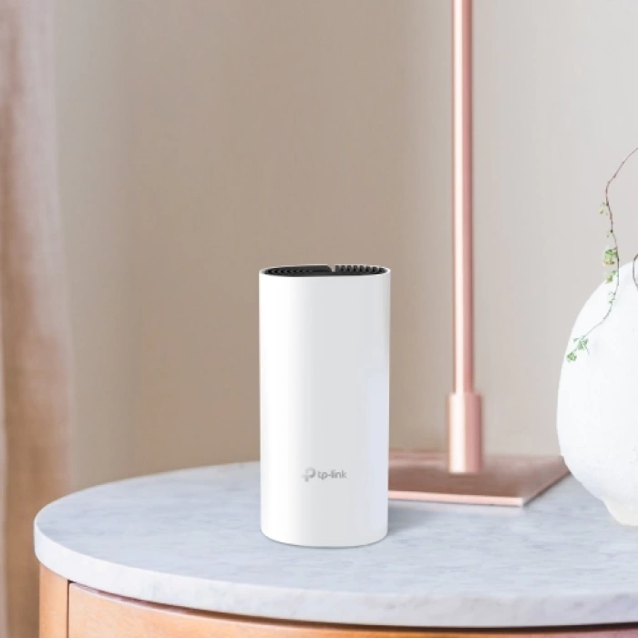 TP-LINK DECO E4, AC1200, Tekli Mesh, 1200Mbps, Dual Band, 2Port Megabit Lan, 140m2 kapsama Alanı, Router, Geniş Alan İnternet Ağı Sağlayıcısı