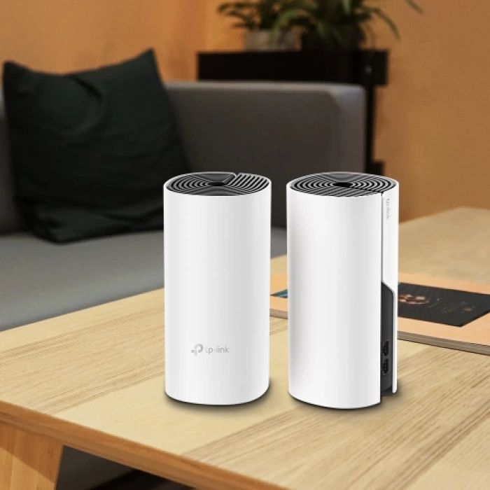 TP-LINK DECO-M4, AC1200, İkili Mesh, 1200Mbps, Dual Band, 2Port Gigabit Lan, 260m2 kapsama Alanı, Router, Geniş Alan İnternet Ağı Sağlayıcısı