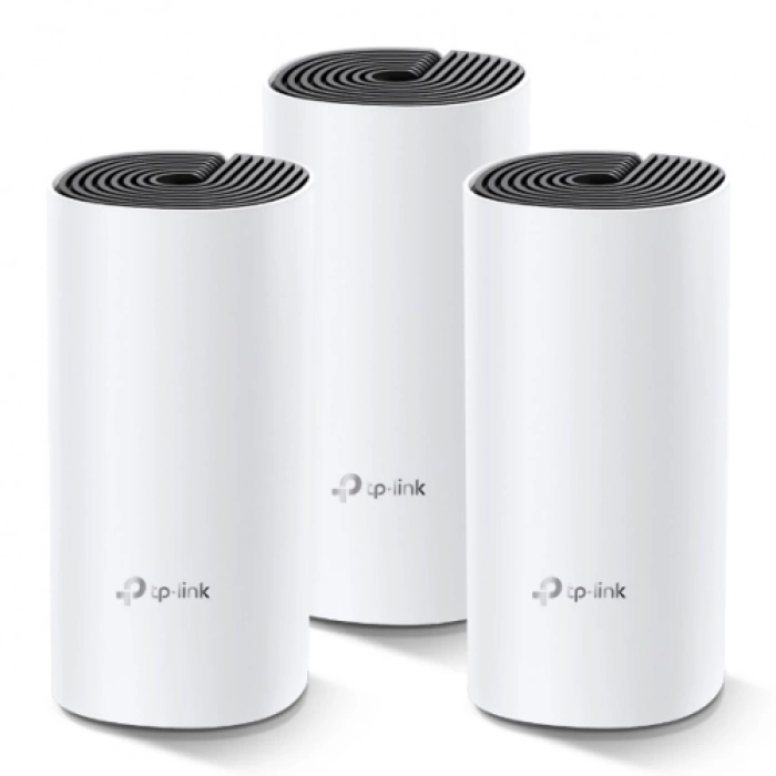 TP-LINK DECO-M4, AC1200, Üçlü Mesh, 1200Mbps, Dual Band, 2Port Gigabit Lan, 371m2 kapsama Alanı, Router, Geniş Alan İnternet Ağı Sağlayıcısı