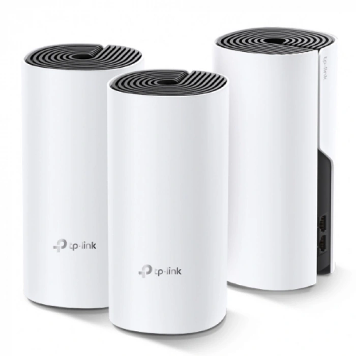TP-LINK DECO-M4, AC1200, Üçlü Mesh, 1200Mbps, Dual Band, 2Port Gigabit Lan, 371m2 kapsama Alanı, Router, Geniş Alan İnternet Ağı Sağlayıcısı