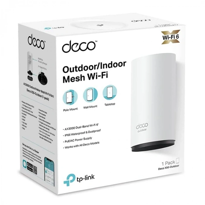 Tp-link Deco X50-outdoor 1li Wi-fi 6 Ax3000 Dış Mekan Mesh Wifi Sistemi
