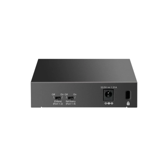 TP-LINK LS105GP, Green Tech, 5 Port, GigaBit, 4 Port PoE 65W, Metal Kasa, Yönetilemez, Masaüstü Switch