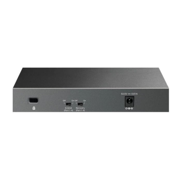 TP-LINK LS106LP, Green Tech, 6 Port, MegaBit, 4 Port PoE 41W, Metal Kasa, Yönetilemez, Masaüstü Switch