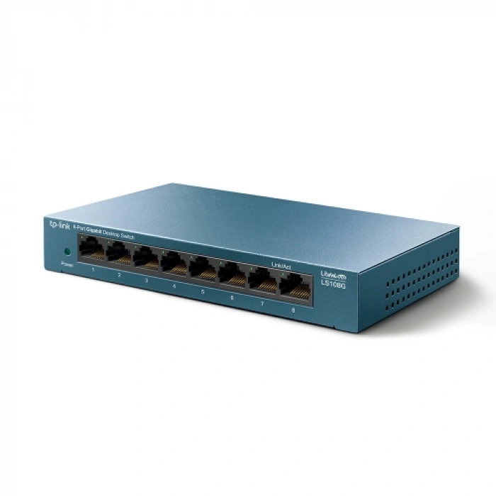 Tp-lınk Ls108g, Green Tech, 8 Port Gigabit, Yönetilemez, Masaüstü Switch
