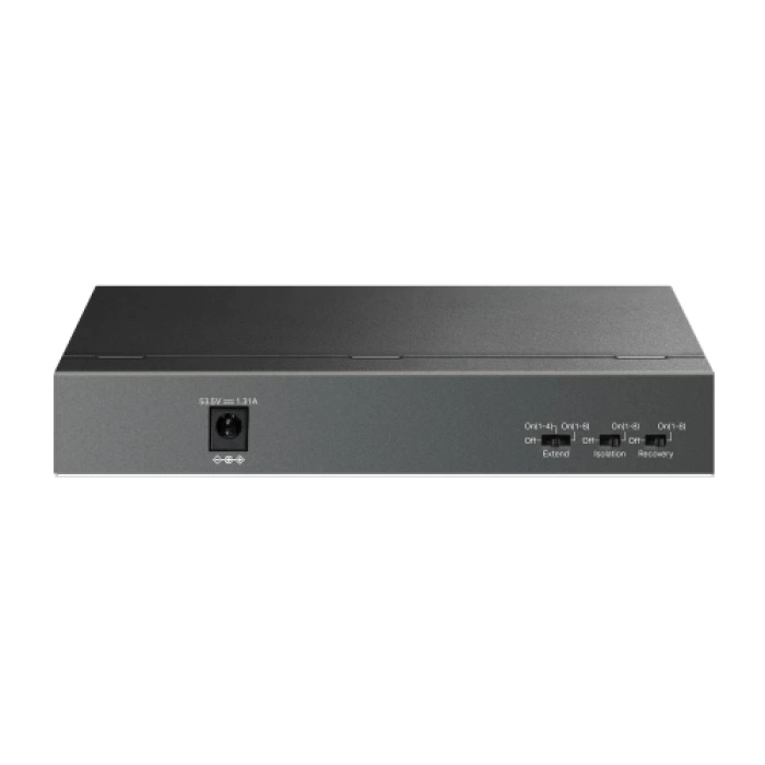 TP-LINK LS109P, Green Tech, 8 Port MegaBit, POE 63W, 1 Port Uplink, Long Range 250Mt, Yönetilemez, Metal Kasalı Switch