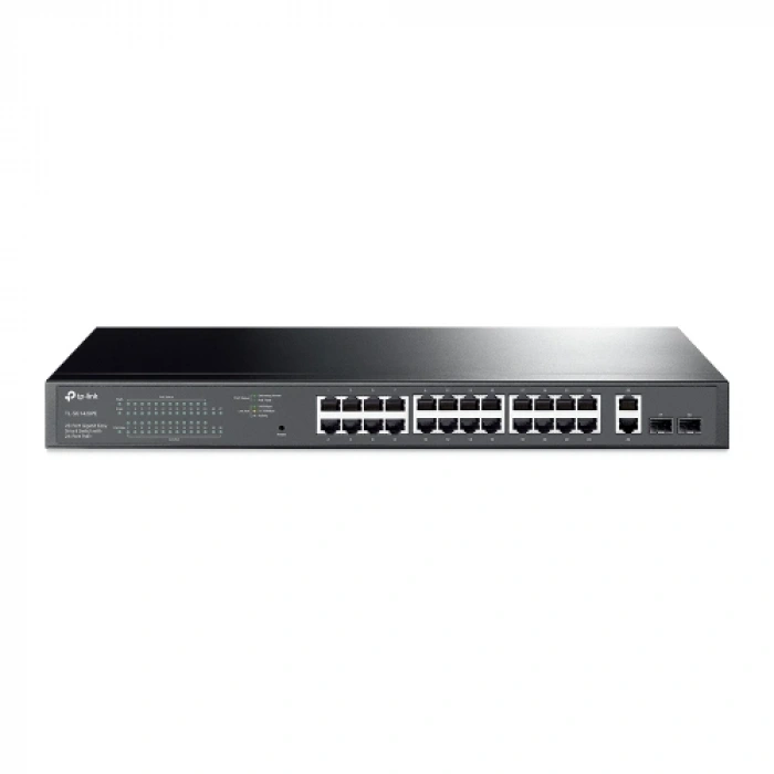 Tp-lınk Sg1428pe, 28 Port, Gigabit, Poe+ 250w, 2 Port Gigabit Sfp, Rackmount, Yönetilebilir, Switch