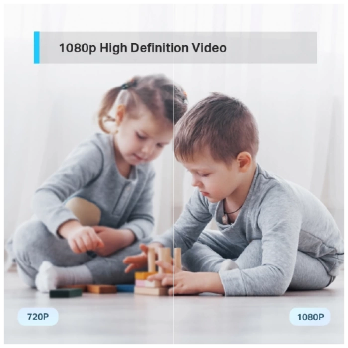 TP-LINK Tapo C200, Bebek/Ev Güvenlik Kamerası, WiFi, 1080P, 10Mt Gece Görüşü, PAN/TILT, iki Yönlü Ses