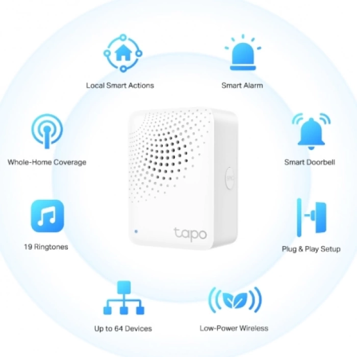 TP-LINK Tapo H100 Wi-Fi Alarm Özellikli Dağıtıcı
