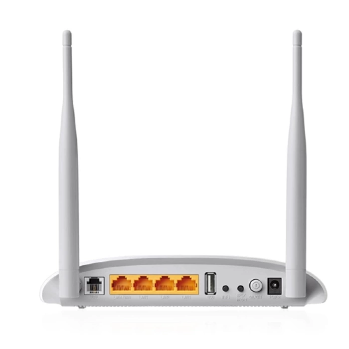 TP-LINK TD-W9970, V4.0 4 Port, 2.4Ghz  Wifi, 300Mbps, 2xAnten, VDSL2, ADSL2+ MODEM