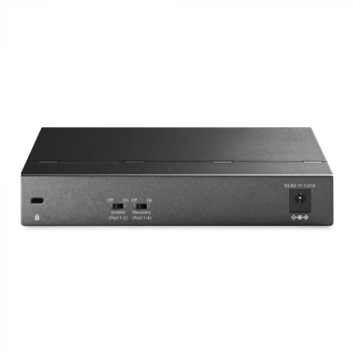 TP-LINK TL-SG1006PP, 6 Port, GigaBit, 4 Port PoE 64W, Yönetilemez, Metal Kasa, Masaüstü Switch
