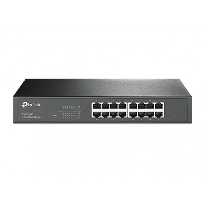 Tp-link Tl-sg1016d 16 Port 10-100-1000 Mbps Switch Çelik Kasa Rack Mount