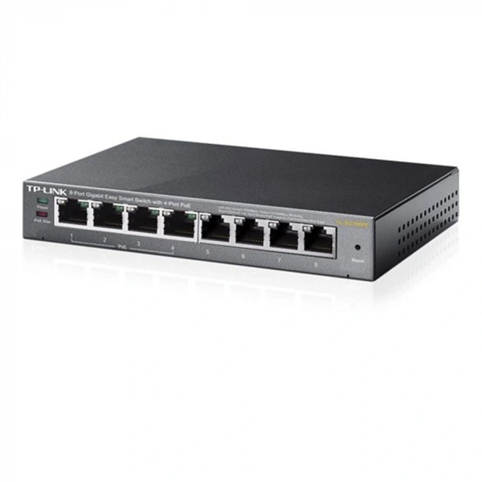 Tp-link Tl-sg108pe 8 Port 4 Port Poe+ 10-100-1000 Mbps  Easy Smart Switch Çelik Kasa