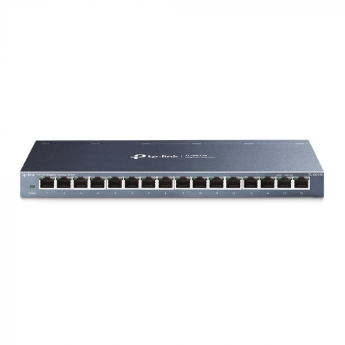 Tp-lınk Tl-sg116(un) V2, 16 Port, Gigabit, Metal Kasa, Masaüstü Switch