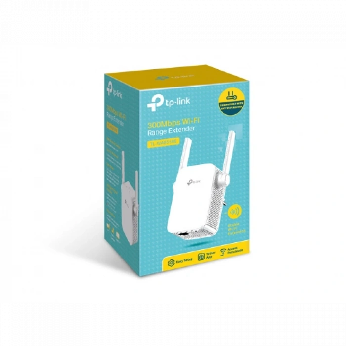 Tp-lınk Tl-wa855re, 300mbps, 2,4ghz, Wps Butonu, 1port Megabit Lan, Menzil Genişletici