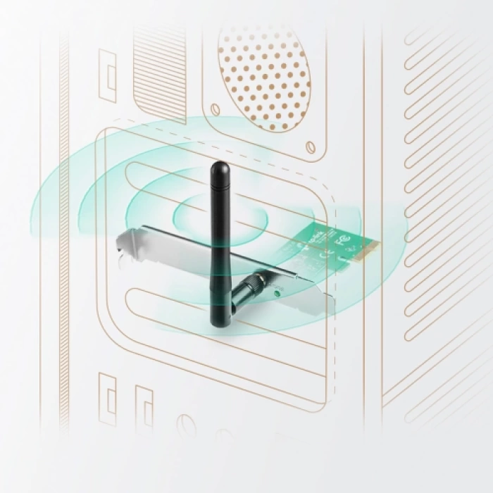 TP-LINK TL-WN781ND, 150Mbps, 2.4Ghz, 2dBi Anten, PCI-Express WIRELESS ETHERNET