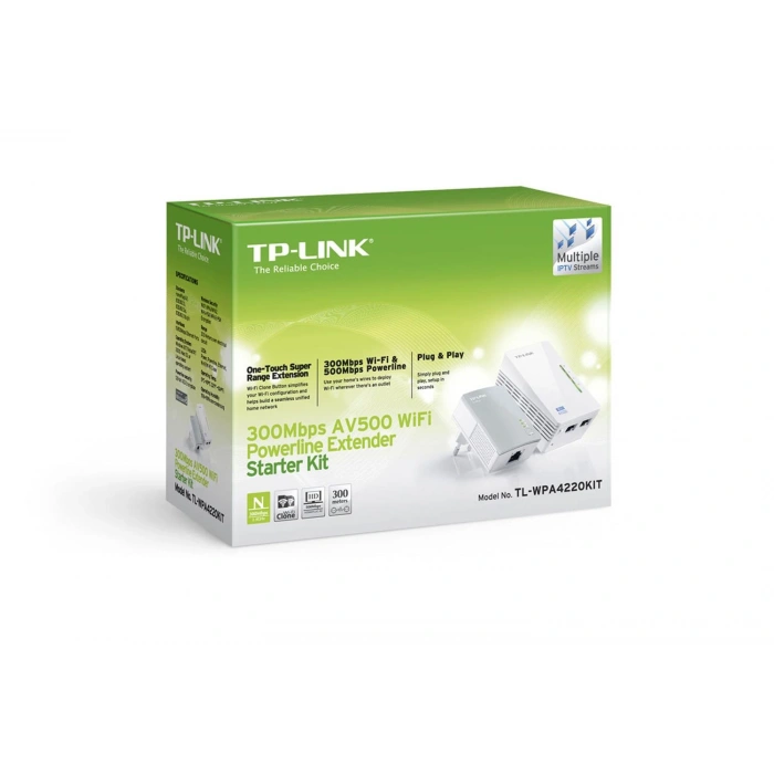 Tp-link Tl-wpa4220kıt 300 Mbps Powerline Adaptör
