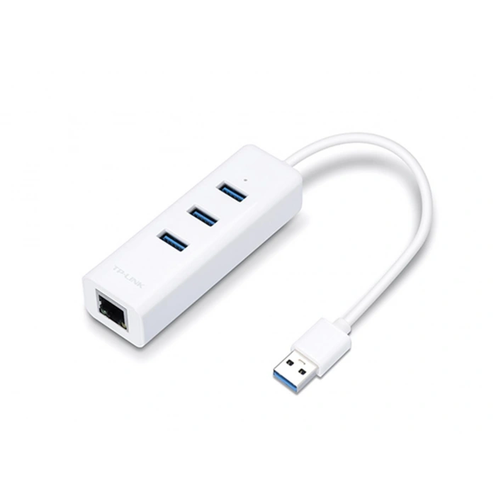Tp-link Ue330 10-100-1000 Mbps 3.0 Usb Ethernet Çevirici + 3 Port Usb Çoğaltıcı