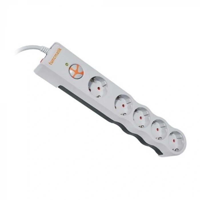 Tunçmatik Tsk6134 Powersurge 5li 1050 Joule Beyaz
