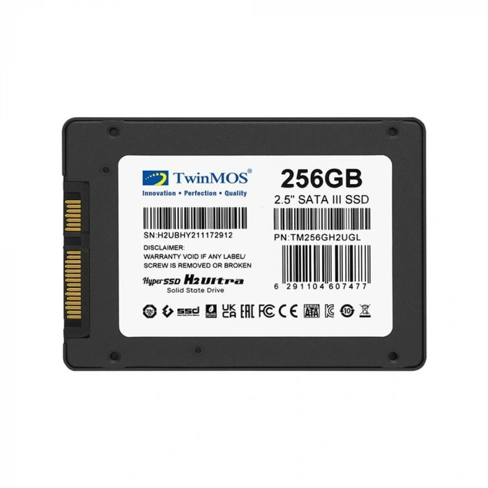 Twinmos 256gb 2.5 Sata3 Ssd (580mb-550mb-s) Tlc 3dnand Grey (tm256gh2ugl) Ssd Disk