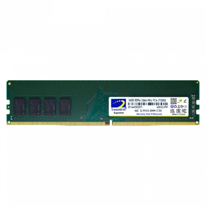 Twinmos Mdd416gb2666dwo, 16gb, Ddr4, 2666mhz, 1.2v Desktop Ram