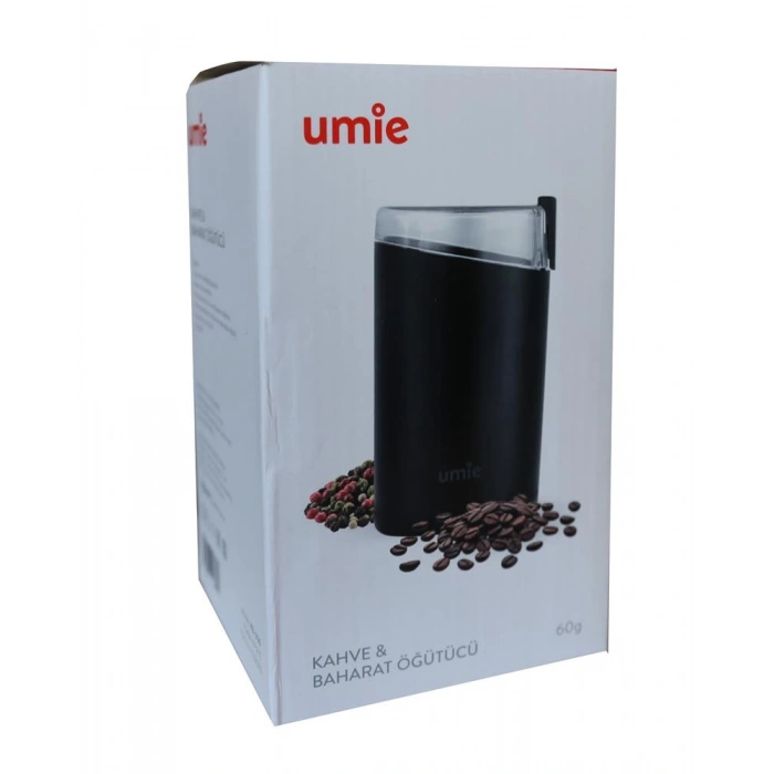 Umıe Kb-u50 60g Kapasiteli Siyah 140w Kahve Ve Baharat Öğütücü