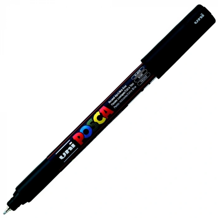 Uni-ball Markör Posca 0.7 Mm Su Bazlı Poster Siyah Pc-1mr