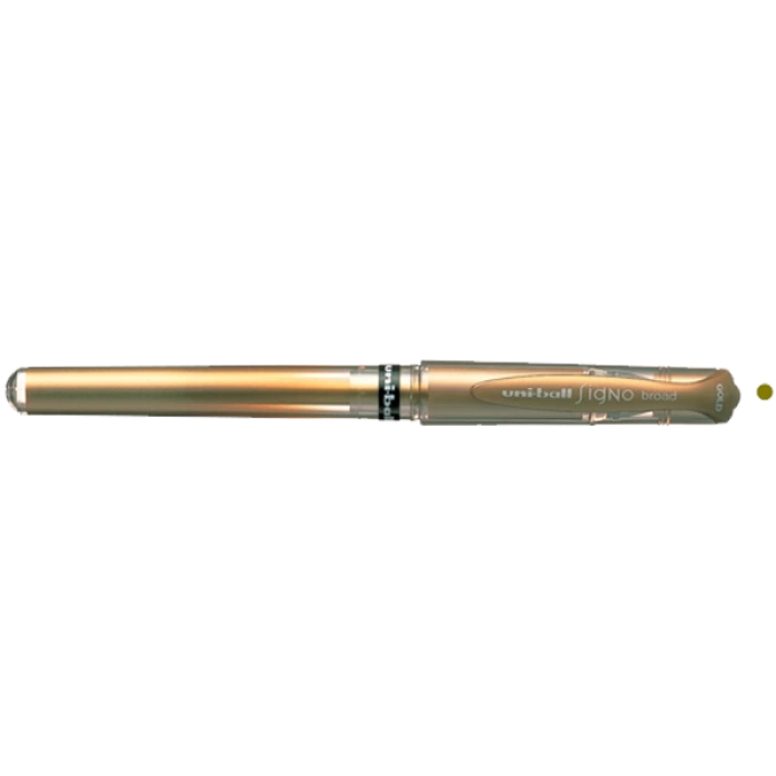 Uni-Ball Roller Kalem Signo Broad Jel Bilye Uç Davetiye 1.0 MM Altın UM-153