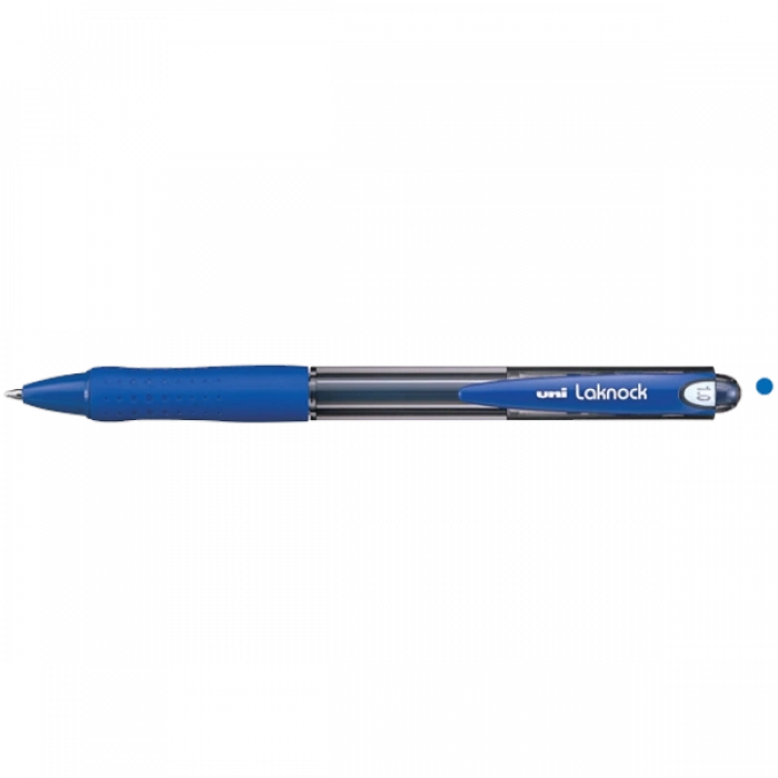 Uni-Ball Tükenmez Kalem Laknock Medium 1.0 MM Mekanik Bilye Uç Mavi SN-100