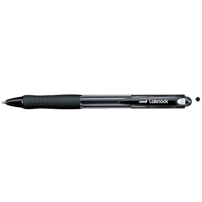 Uni-Ball Tükenmez Kalem Laknock Medium 1.0 MM Mekanik Bilye Uç Siyah SN-100