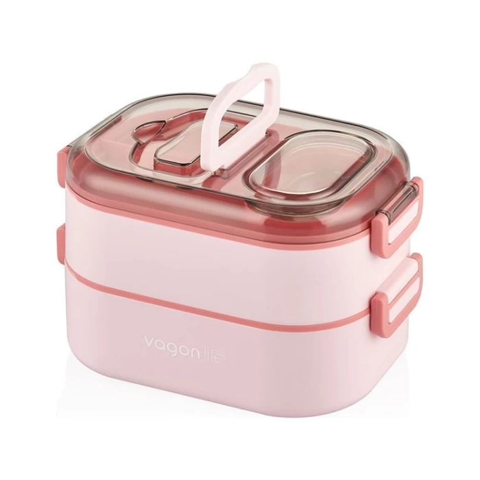 Vagonlife Beslenme Kutusu Lunch Box Paslanmaz Çelik 1000 ML XC-7081