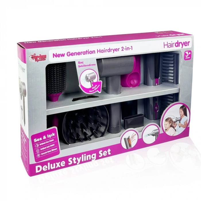 Vardem Oyuncak Sesli Ve Işıklı 2 İn 1 Luzaktan Kumandalı Saç Bakım Seti Vrd-hua-1019