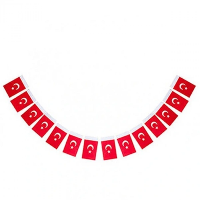 Vatan Kağıt Bayrak Türk İpli 50 Li Küçük Vt805