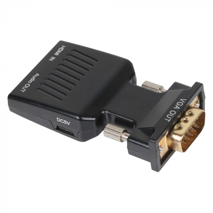 Vcom Ca336a Siyah Vga Erkek To Hdmi Dişi Dönüştürücü