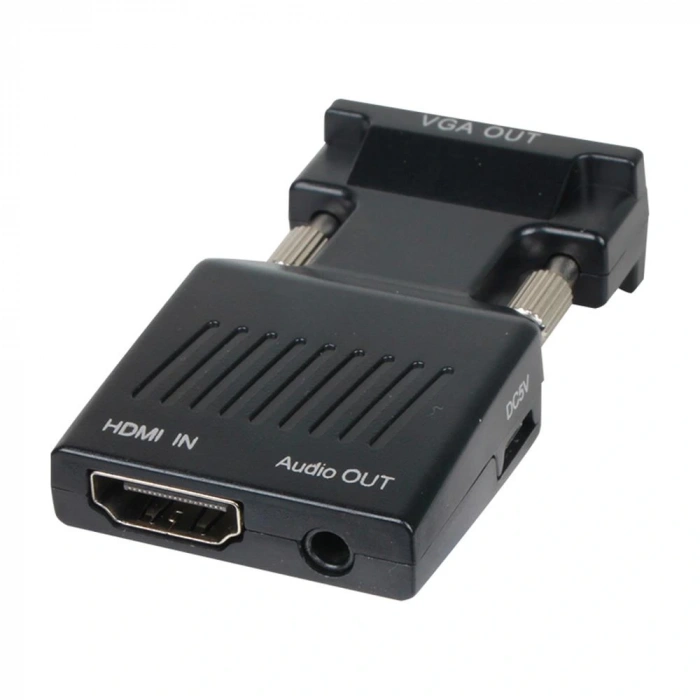 Vcom Ca336a Siyah Vga Erkek To Hdmi Dişi Dönüştürücü