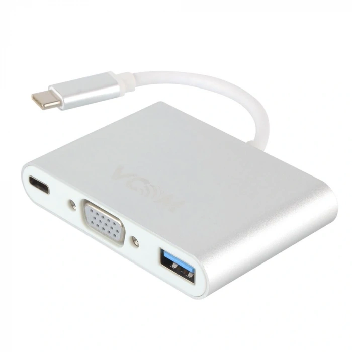 Vcom Cu426m Type-c-m To Vga-f Usb 3.0-f Type-c-f Çevirici