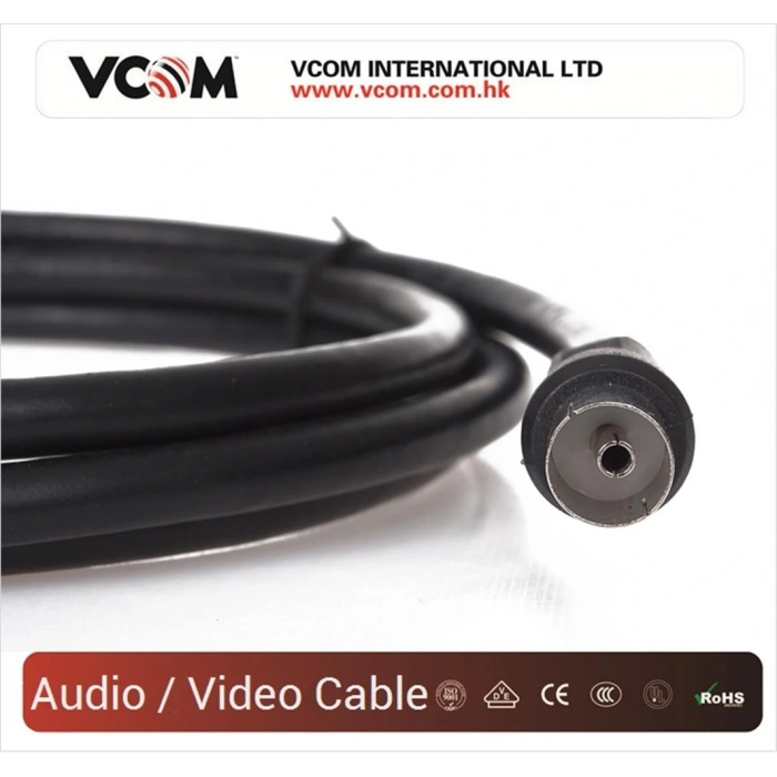 Vcom Cv602-b 10mt Analog Siyah Tv Uzatma