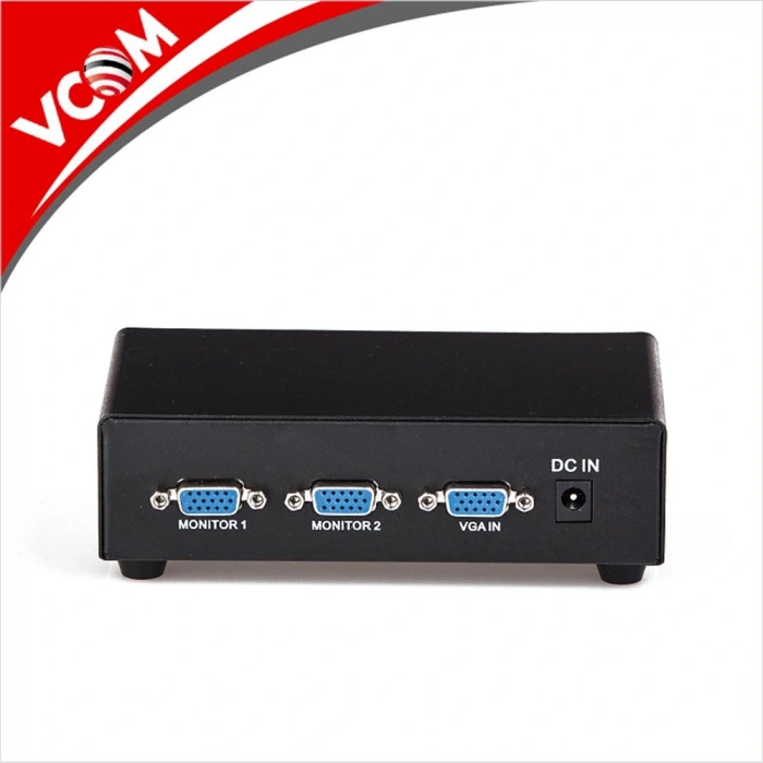 Vcom Dd132 1-2 Port 350mhz Metal Vga Splitter