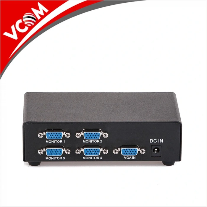 Vcom Dd134 1-4 Port 350mhz Metal Vga Splitter