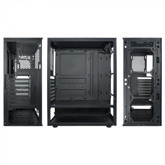 VENTO VG15FE ATX Tower, 650W 80+ Siyah, Temperli Cam, RGB, ATX GAMING KASA