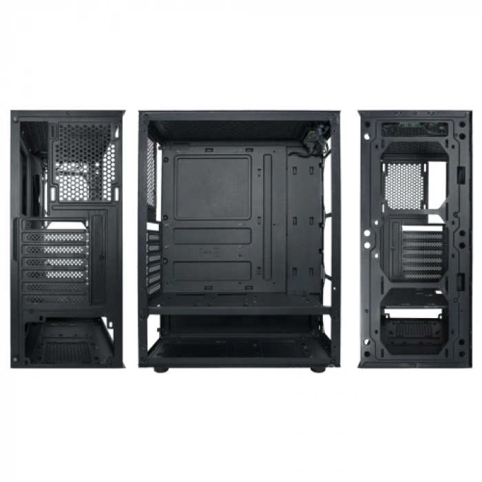 Vento Vg15fe Atx Tower, 650w 80+ Siyah, Temperli Cam, Rgb, Atx Gamıng Kasa