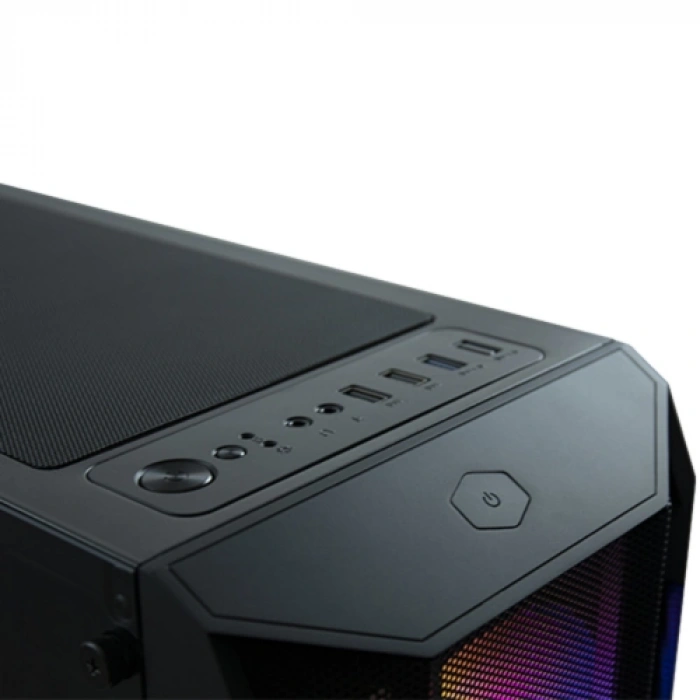 VENTO VG15FE ATX Tower, 650W 80+ Siyah, Temperli Cam, RGB, ATX GAMING KASA