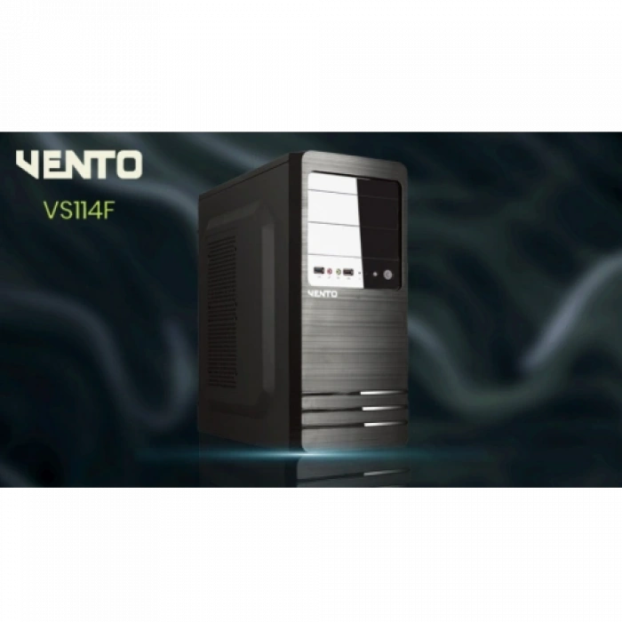 Vento Vs114f Mid Tower, Peak 350w Siyah, Atx Kurumsal Kasa